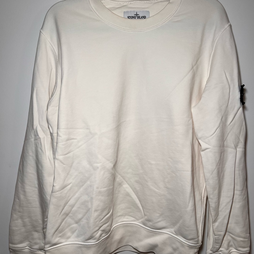 Stone Island Men's Cream Sweater